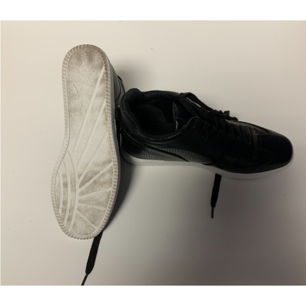 Black sneakers with hidden wedge. Worn 2 times
